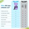 imagePecute Portable Dog Water Bottle 2 in 1 Cat Dog Travel Water Bottle Bowl Leakproof with Double Seal BPA Free Lightweight Pet Small Animal Water Bottel Dispenser for Outdoor Walking Hiking TravelsPurple