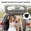 imagePecute Portable Dog Water Bottle 2 in 1 Cat Dog Travel Water Bottle Bowl Leakproof with Double Seal BPA Free Lightweight Pet Small Animal Water Bottel Dispenser for Outdoor Walking Hiking TravelsGrey