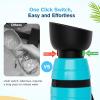imagePecute Portable Dog Water Bottle 2 in 1 Cat Dog Travel Water Bottle Bowl Leakproof with Double Seal BPA Free Lightweight Pet Small Animal Water Bottel Dispenser for Outdoor Walking Hiking TravelsBlue
