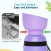 imagePecute Portable Dog Water Bottle 2 in 1 Cat Dog Travel Water Bottle Bowl Leakproof with Double Seal BPA Free Lightweight Pet Small Animal Water Bottel Dispenser for Outdoor Walking Hiking TravelsPurple