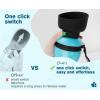 imagePecute Portable Dog Water Bottle 2 in 1 Cat Dog Travel Water Bottle Bowl Leakproof with Double Seal BPA Free Lightweight Pet Small Animal Water Bottel Dispenser for Outdoor Walking Hiking TravelsBlue