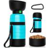 imagePecute Portable Dog Water Bottle 2 in 1 Cat Dog Travel Water Bottle Bowl Leakproof with Double Seal BPA Free Lightweight Pet Small Animal Water Bottel Dispenser for Outdoor Walking Hiking TravelsBlue