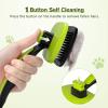 imagePecute SelfCleaning Slicker Brush for Dogs Cats Lightweight Dog Brush for Shedding Massaging Grooming Cat Brush Gently Removes Loose Fur Undercoat for Small Dogs Cats Rabbits of All Hair Types