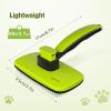 imagePecute SelfCleaning Slicker Brush for Dogs Cats Lightweight Dog Brush for Shedding Massaging Grooming Cat Brush Gently Removes Loose Fur Undercoat for Small Dogs Cats Rabbits of All Hair Types