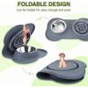imagePecute Slow Feeder Dog Bowls to Slow Down Eating Dog Bowl Slow Feeder with NoSpill NonSkid Silicone Mat FoodGrade Safe Dog Food Bowls Slow Feeder Stainless Steel Dog Water Bowl for Dogs CatsGrey