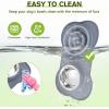 imagePecute Slow Feeder Dog Bowls to Slow Down Eating Dog Bowl Slow Feeder with NoSpill NonSkid Silicone Mat FoodGrade Safe Dog Food Bowls Slow Feeder Stainless Steel Dog Water Bowl for Dogs CatsGrey