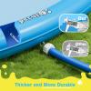 imagePecute Splash Pad for Dogs Kids Dog Splash Pad Pool Mat Thickened Anti Slip Dog Water Toys Sprinkler Easy to Set up Splash Pads for Summer Outdoor Garden Backyard Outside 67quotBlueround