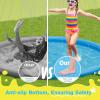 imagePecute Splash Pad for Dogs Kids Dog Splash Pad Pool Mat Thickened Anti Slip Dog Water Toys Sprinkler Easy to Set up Splash Pads for Summer Outdoor Garden Backyard Outside 67quotBlueround