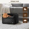 imagePecute Stylish Leather Dog Booster Car Seat  1574quot L x 1299quot W x 1102quot H Suitable for Dogs Under 33Lbs