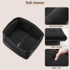 imagePecute Stylish Leather Dog Booster Car Seat  1574quot L x 1299quot W x 1102quot H Suitable for Dogs Under 33Lbs