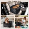 imagePecute Stylish Leather Dog Booster Car Seat  1574quot L x 1299quot W x 1102quot H Suitable for Dogs Under 33Lbs