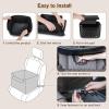 imagePecute Stylish Leather Dog Booster Car Seat  1574quot L x 1299quot W x 1102quot H Suitable for Dogs Under 33Lbs