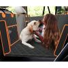 imagePecute Dog Back Seat Extender Back Seat Extender for Dogs Hard Bottom Car Seat Cover for Large Dogs Backseat Dog Hammock for Car SUV Dog Car Seat Cover Extender for Car Travel ampamp Camping Bedorange