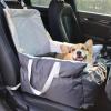 imagePecute Dog Car Seat for Small Dogs  Detachable Washable Booster With Clipon Safety Leash and Pockets  Ultra Soft Portable Carrier Bed for Travel