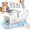 imagePecute HighVelocity Dog Hair Dryer Dog Blow Dryer with Adjustable Speed ampamp Temp Dog Dryer with CoolWarmHot Cycle Mode 4 Nozzles Soft Noise Pet Dryer for Grooming Heat Resistant Hose 65ft Cord