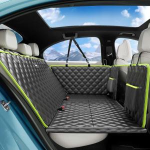 imageDog Car Seat Cover for Back Seat Back Seat Extender for Dogs 524  244in Upgraded Sofa Leather Foldable in The Car Hard PVC Panels Bottom Support to 330 lbs for CarsMidSize SUVSmall TruckUpgrade Sofa Leather Fabric
