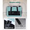 imageAirline Approved Cat Carrier Pet Carrier SoftSided Portable Dog Carrier with Stable Structure Breathable Bag for Pets Less Than 12lbs Cat Carrier Bag for Both Long and Short Trips Dark GrayLight Blue