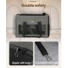 imageAirline Approved Cat Carrier Pet Carrier SoftSided Portable Dog Carrier with Stable Structure Breathable Bag for Pets Less Than 12lbs Cat Carrier Bag for Both Long and Short Trips Dark GrayLight Gray