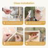 imagePecute 2in1 Cat Window Perch ampamp Wall Shelves  Sturdy Solid Wood Frame 4 Large Rotating Suction Cups Washable Carpet Cloth Cover SpaceSaving Indoor Cat Hammock Bed for Large Cats ampamp KittensCarpet S  118L x 102W x 62H 
