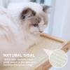 imagePecute 2in1 Cat Window Perch ampamp Wall Shelves  Sturdy Solid Wood Frame 4 Large Rotating Suction Cups Washable Carpet Cloth Cover SpaceSaving Indoor Cat Hammock Bed for Large Cats ampamp KittensSisal Scratcher