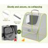 imagePecute Cat Backpack Carrier Small Dog Backpack Carrier Pet Backpack Carrier for Cats Dogs Puppy Kitten Cat Carrier Bag Carrying for Travel Hiking Bike Riding Walking OutdoorLight Gray