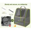 imagePecute Cat Backpack Carrier Small Dog Backpack Carrier Pet Backpack Carrier for Cats Dogs Puppy Kitten Cat Carrier Bag Carrying for Travel Hiking Bike Riding Walking OutdoorBlack