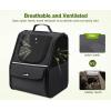 imagePecute Cat Backpack Carrier Small Dog Backpack Carrier Pet Backpack Carrier for Cats Dogs Puppy Kitten Cat Carrier Bag Carrying for Travel Hiking Bike Riding Walking OutdoorBlack