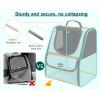 imagePecute Cat Backpack Carrier Small Dog Backpack Carrier Pet Backpack Carrier for Cats Dogs Puppy Kitten Cat Carrier Bag Carrying for Travel Hiking Bike Riding Walking OutdoorMint Green