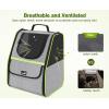 imagePecute Cat Backpack Carrier Small Dog Backpack Carrier Pet Backpack Carrier for Cats Dogs Puppy Kitten Cat Carrier Bag Carrying for Travel Hiking Bike Riding Walking OutdoorGray