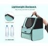 imagePecute Cat Backpack Carrier Small Dog Backpack Carrier Pet Backpack Carrier for Cats Dogs Puppy Kitten Cat Carrier Bag Carrying for Travel Hiking Bike Riding Walking OutdoorMint Green