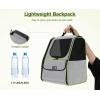 imagePecute Cat Backpack Carrier Small Dog Backpack Carrier Pet Backpack Carrier for Cats Dogs Puppy Kitten Cat Carrier Bag Carrying for Travel Hiking Bike Riding Walking OutdoorGray