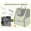 imagePecute Cat Backpack Carrier Small Dog Backpack Carrier Pet Backpack Carrier for Cats Dogs Puppy Kitten Cat Carrier Bag Carrying for Travel Hiking Bike Riding Walking OutdoorGray