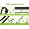 imagePecute Dog Leash Bite Resistant Double Handle Controllable ampamp Heavy Duty Dog Leash Dog Walking Leash Ergonomic Comfort Dog Training Leash with Poop Bag Holder for Medium Large Dogs 6ft  66ft