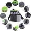 imagePecute Dog Treat Pouch HandsFree Dog Training Bag with Shoulder Strap Waist Belt Metal Clip and Foldable Bowl Builtin Poop Bag Dispenser 3 Ways to Wear Suitable for Training Walking GreyGrey  Green