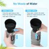 imagePecute Dog Water Bottle Portable ampamp Retractable17oz29oz Dog Water Bottle with Folding Bowl 5 Levels Capacity in 1 Carabiner Clip 100 Food Grade Silicone Ideal for Outdoor WalkingHikingTravelGrey