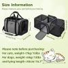 imagePecute Expandable Cat Carrier Soft Side Pet Carrier with Seat Belt Dog Carriers for Small Dogs Portable ampamp Foldable Cat Bag Carrier Great for Travel Outdoor Hiking Camping
