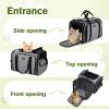 imagePecute Expandable Cat Carrier Soft Side Pet Carrier with Seat Belt Dog Carriers for Small Dogs Portable ampamp Foldable Cat Bag Carrier Great for Travel Outdoor Hiking Camping