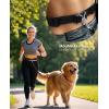 imagePecute Hands Free Dog Leash with Pouch Waist Belt Fanny Pack with Soft Padds Dual Padded Handles and Durable Bungee for Walking Hiking Jogging Biking and Running Up to 220lbsBlue20