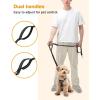 imagePecute Hands Free Dog Leash with Pouch Waist Belt Fanny Pack with Soft Padds Dual Padded Handles and Durable Bungee for Walking Hiking Jogging Biking and Running Up to 220lbsBlue20