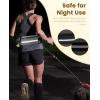 imagePecute Hands Free Dog Leash with Pouch Waist Belt Fanny Pack with Soft Padds Dual Padded Handles and Durable Bungee for Walking Hiking Jogging Biking and Running Up to 220lbsGrey 20