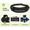 imagePecute Hands Free Dog Leash with Pouch Waist Belt Fanny Pack with Soft Padds Dual Padded Handles and Durable Bungee for Walking Hiking Jogging Biking and Running Up to 220lbsBlacknew