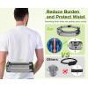 imagePecute Hands Free Dog Leash with Pouch Waist Belt Fanny Pack with Soft Padds Dual Padded Handles and Durable Bungee for Walking Hiking Jogging Biking and Running Up to 220lbsGraynew