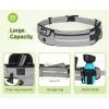 imagePecute Hands Free Dog Leash with Pouch Waist Belt Fanny Pack with Soft Padds Dual Padded Handles and Durable Bungee for Walking Hiking Jogging Biking and Running Up to 220lbsGraynew