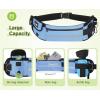 imagePecute Hands Free Dog Leash with Pouch Waist Belt Fanny Pack with Soft Pads Dual Padded Handles and Durable Bungee for Walking Hiking Jogging Biking and Running Up to 220lbs Blue