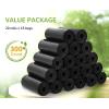 imagePecute Leak Proof Dog Waste Bags Rolls Extra Thick Strong Poop Bags for Retractable Dog Leash Suitable for Walking and Outdoor 300 Count Black