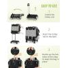 imagePecute Pet Rolling Carrier Pet Carrier Backpack Collapsible with Detachable Trolley MultiFunction Pet Backpack with Upgrade 5 Wheels Breathable Pet Travel Carrier for Cats ampamp Puppies