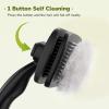 imagePecute SelfCleaning Slicker Brush for Dogs Cats Lightweight Dog Brush for Shedding Massaging Grooming Cat Brush Gently Removes Loose Fur Undercoat for Dogs Cats Rabbits of All Hair TypesBlack