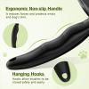 imagePecute SelfCleaning Slicker Brush for Dogs Cats Lightweight Dog Brush for Shedding Massaging Grooming Cat Brush Gently Removes Loose Fur Undercoat for Dogs Cats Rabbits of All Hair TypesBlack