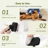 imagePecute SelfCleaning Slicker Brush for Dogs Cats Lightweight Dog Brush for Shedding Massaging Grooming Cat Brush Gently Removes Loose Fur Undercoat for Dogs Cats Rabbits of All Hair TypesBlack
