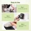 imagePecute SelfCleaning Slicker Brush for Dogs Cats Lightweight Dog Brush for Shedding Massaging Grooming Cat Brush Gently Removes Loose Fur Undercoat for Dogs Cats Rabbits of All Hair TypesBlack